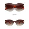 Vintage  Rimless Oversized Sunglasses Women For Men Luxury Brand Design Sun Glasses Punk Popular Rivet Irregular Shades Uv400