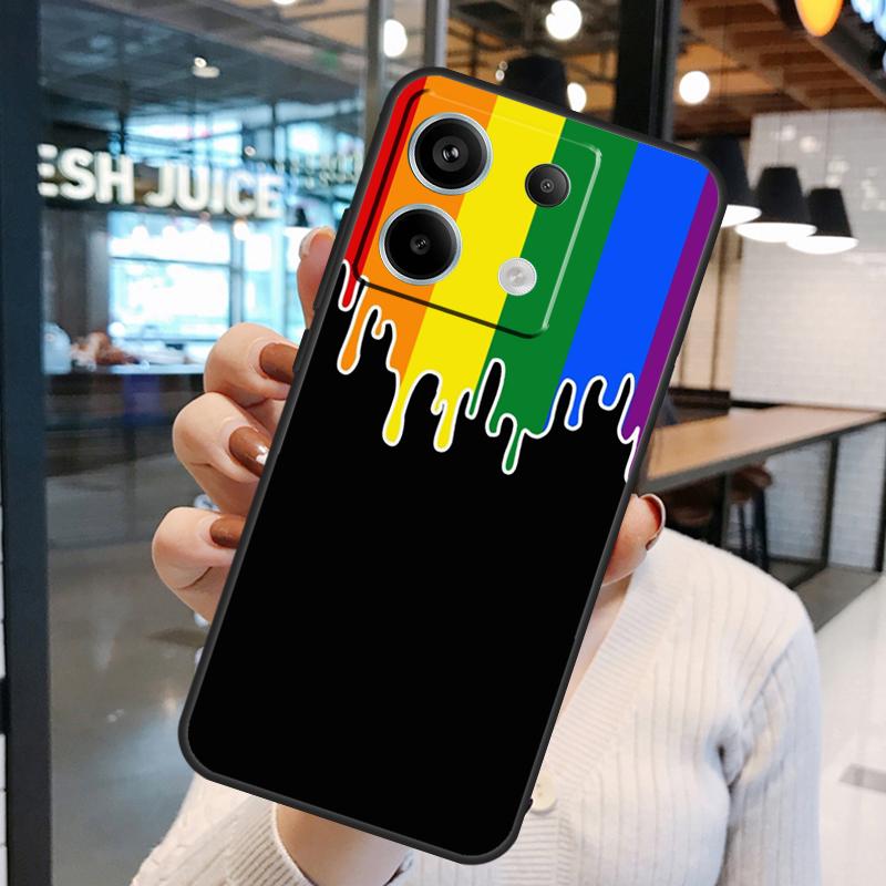 Gay Pride Rainbow Flag Case For Xiaomi Redmi Note 14 Pro 10 11 12 13 15 Pro Plus Redmi 15 10C 12C 13C 14C 15C Cover