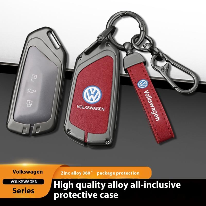 For Volkswagen VW GTD Magotan Golf 8 MK8 ID.3 ID.4 ID.6 Accessorie Car TPU Zinc Alloy Key Case Bag Car Key Chain Metal Key Shell