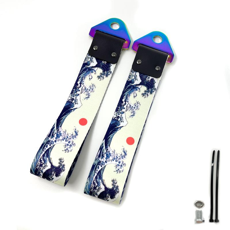 JDM Culture Colorful Metal Buckle Tow Strap - Car Modification Decoration