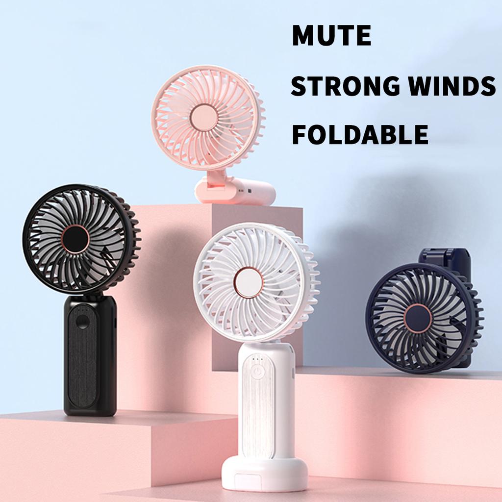 Handheld Mini Fan Portable Neck Rechargeable Usb Fan Desktop Folding Outdoor Multi-purpose Fan