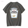 Mayonnaise Halloween  Costume Family Matching Ketchup T Shirt vintage Washed fashion streetwear homme Slightly