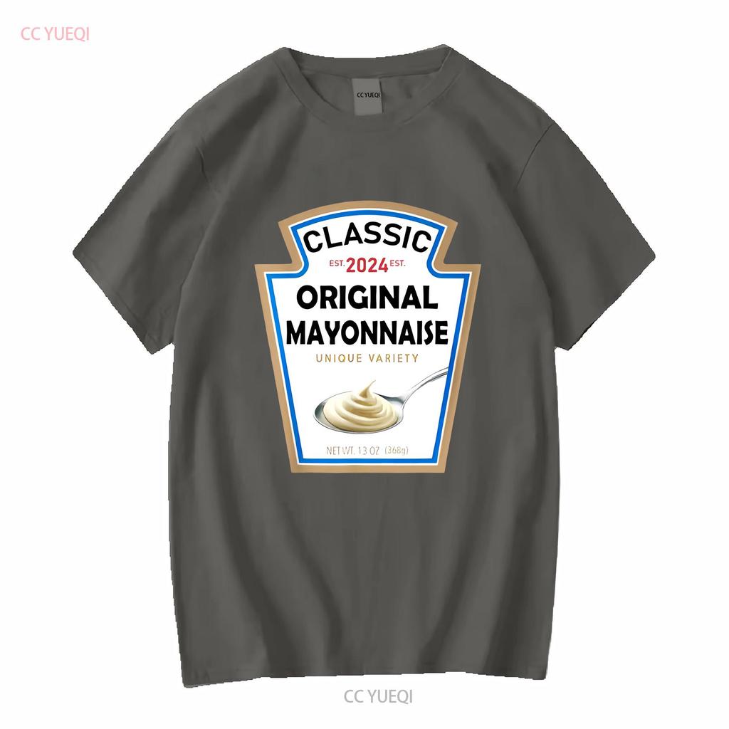 Mayonnaise Halloween Costume Family Matching Ketchup T Shirt vintage Washed fashion streetwear homme Slightly