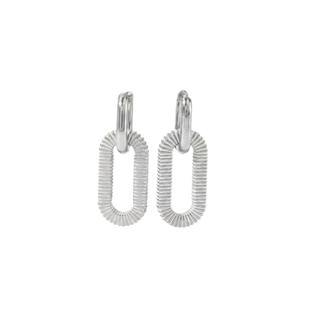 

Stainless Steel Stainless Steel Earrings Twisted Spiral Drop Dangle Earrings Jewelry Gift Color-2