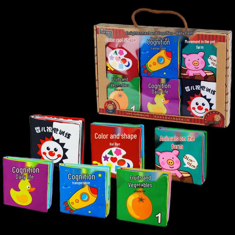 LALABABY Baby Soft Cloth Book Gift Set