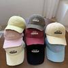 Soft Top Big Head Circumference Baseball Cap Children's Spring and Summer New Old Letter Embroidery Showing Face Small Cap