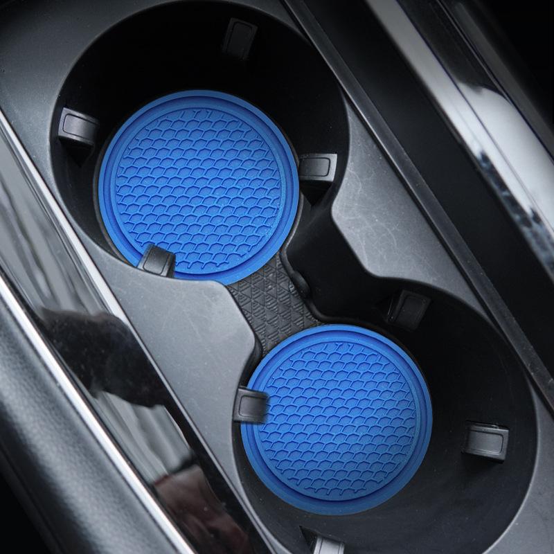 Podstawki samochodowe PVC Travel Auto Cup Holder Wkładka Coaster Antypoślizgowe akcesoria do wnętrza pojazdu Maty na kubki