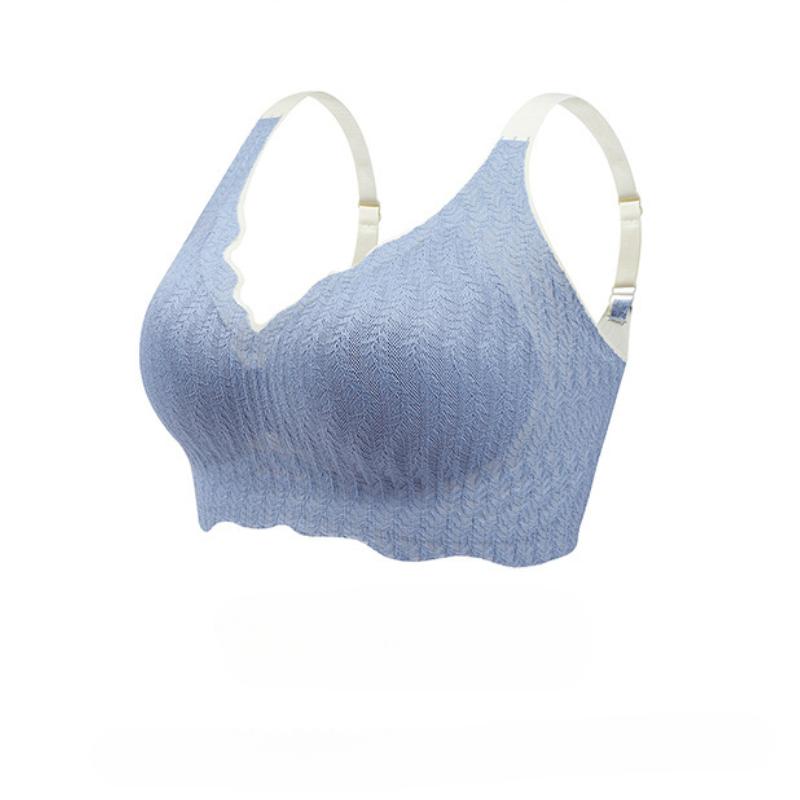 Thin Lace Non-marking Underwear One-piece Anti-sagging Sleep Bra Without Steel Ring