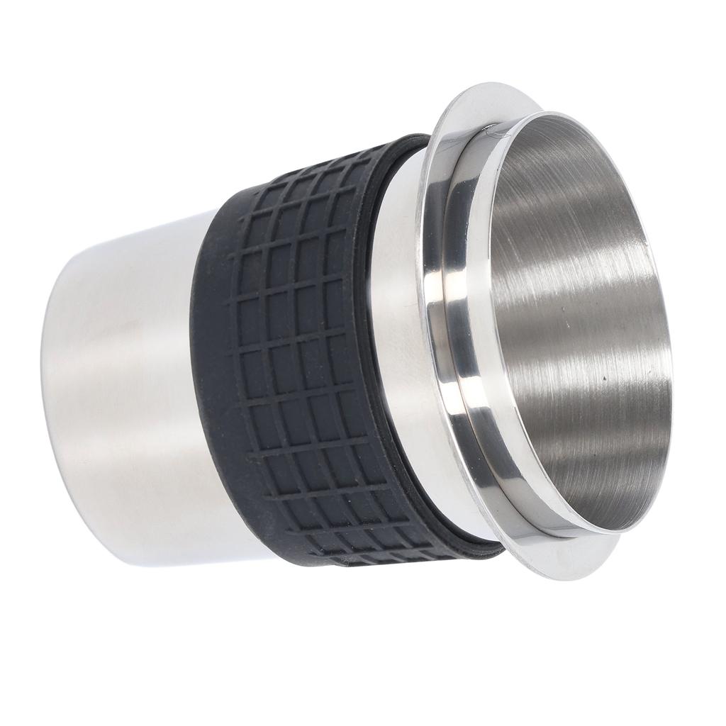 58mm Edelstahl Kaffee Dosierbecher Kaffee Maschinen Griff Aufnahme Pulverbecher mit Silikon