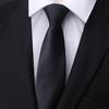 Men Tie Pure Color Classic Polyester Silk Formal Business Fashion Necktie for Daily Office Banquet