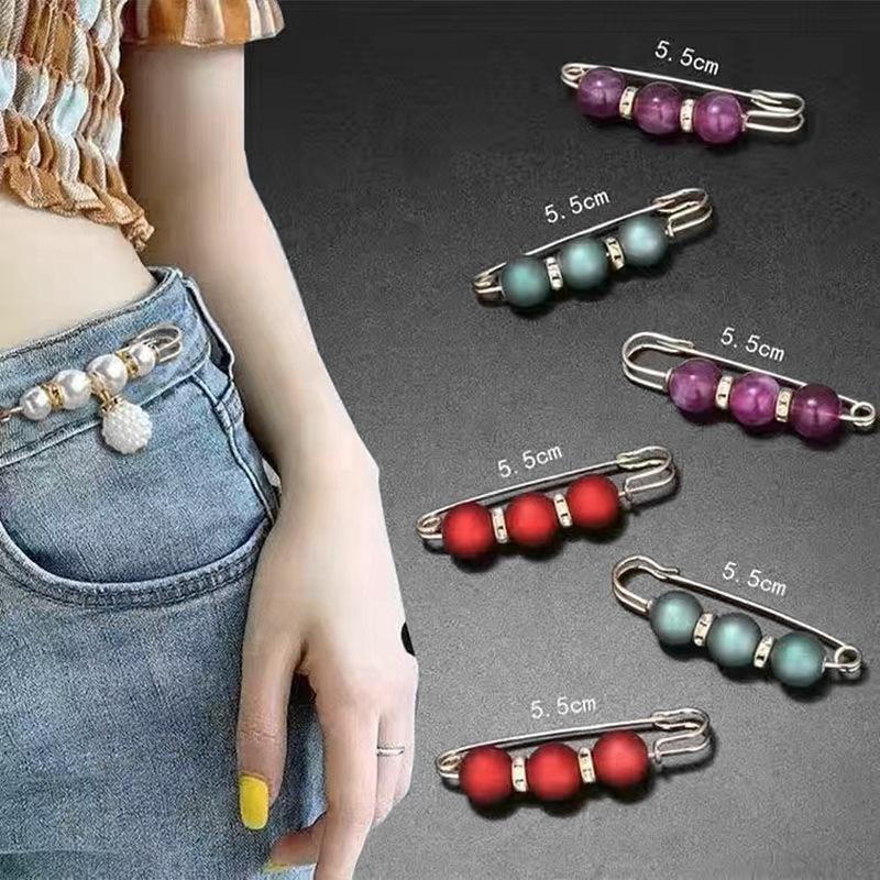 Adjustable Waistband Pins Set for Fixing Clothe and Skirts Preventing Slipping and Sagging for Clothing Decoration and Accessory