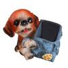 Dog Shape Pencil Cup Resin Pencil Cup Desk Pen Organizers Box Makeup Brush Organizers for Bedroom Office 120x110x75mm