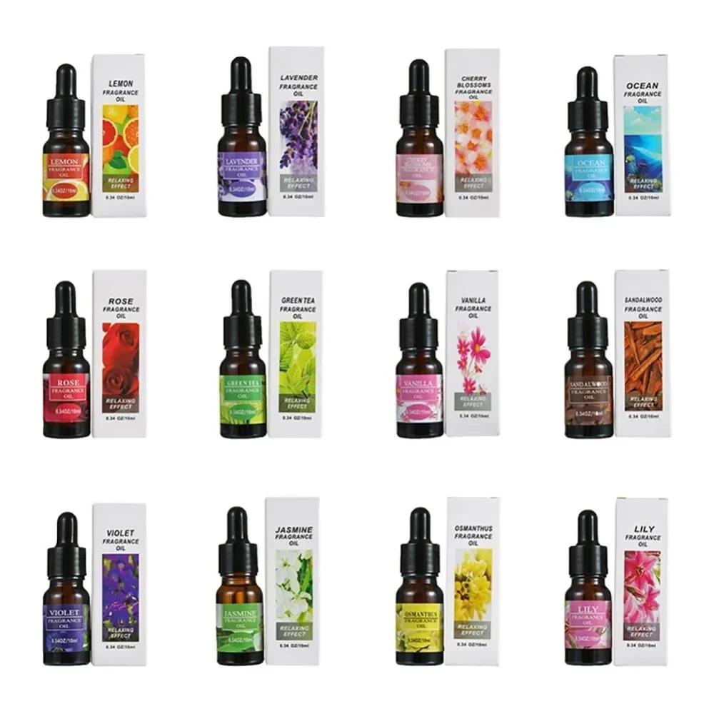 1PC Car Perfume Refill Liquid Flavor Essential Oil with Dropper Car Air Freshener Refill For Air Humidifier Home Auto Fragrance