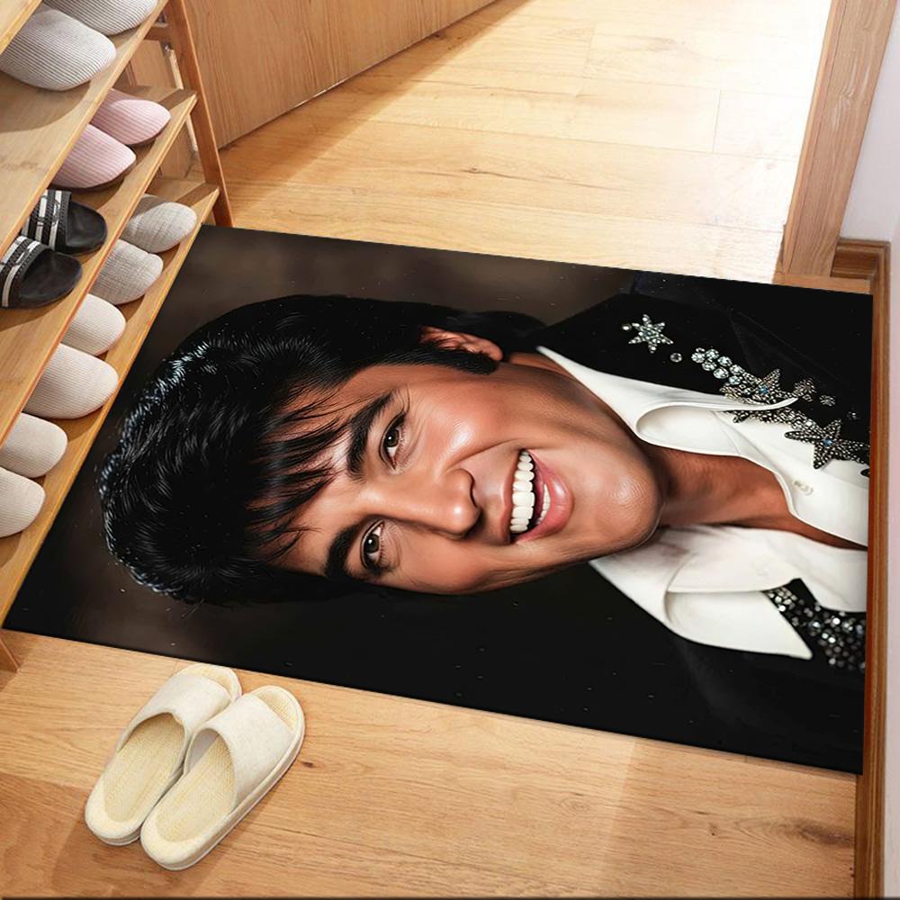 Elvis Carpet Perfect For Entryway Hallway Dining Room Kitchen Antislip Rug Office Home Decor Spiritual Gift