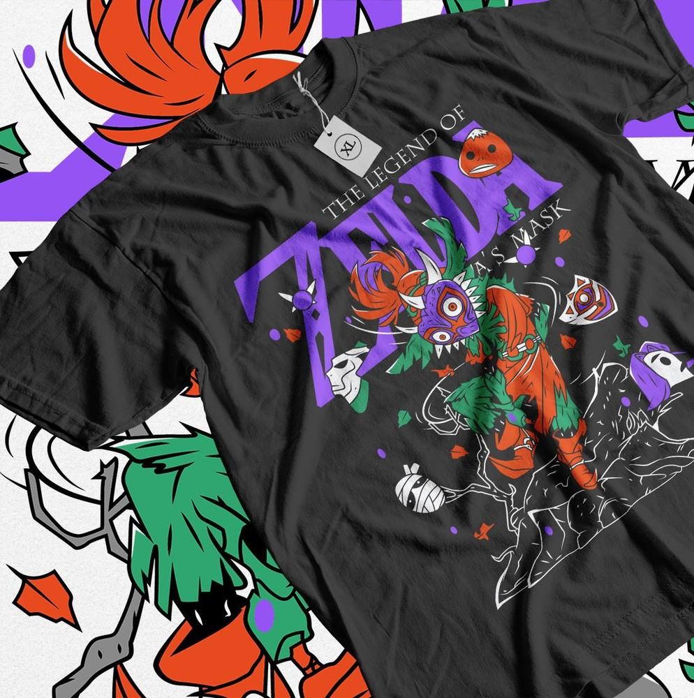 The Legend of Zelda T-shirt Link To The Past Majoras Mask  Gift Shirt All Size Unisex T-Shirt L