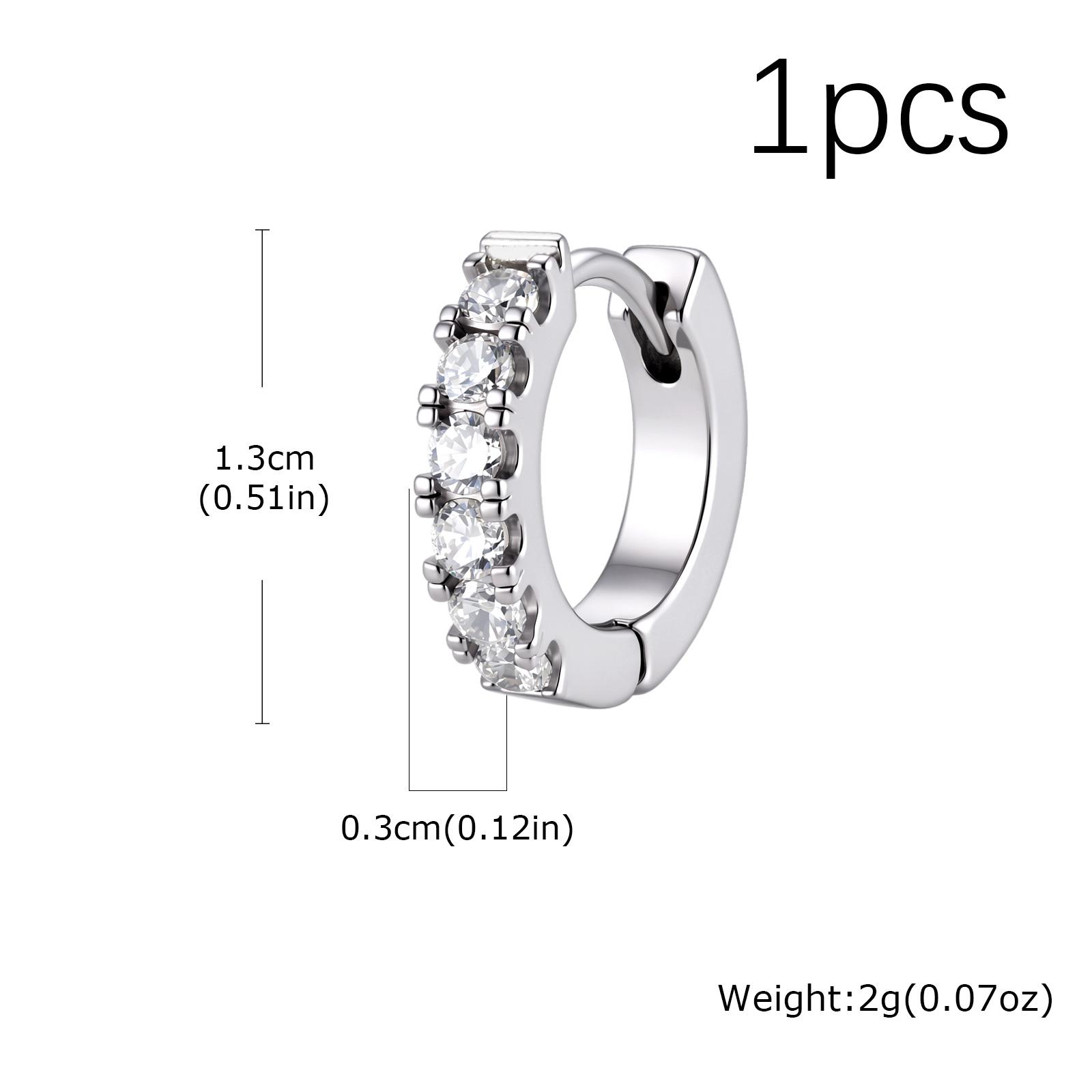 

CZ Huggie Hoop Earrings for Women, Tiny Cartilage Hoops Sparkling Cubic Zirconic Simple Stacking Earrings for Multiple Piercings