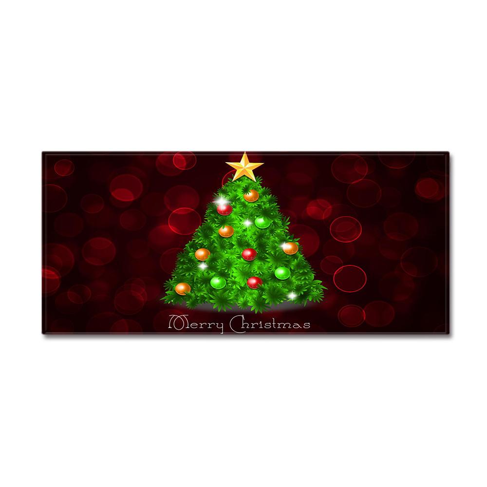 Christmas Household Bathroom Absorbent Non-Slip Mat Living Room Kitchen Sand Carpet Doormat Long Floor Mat