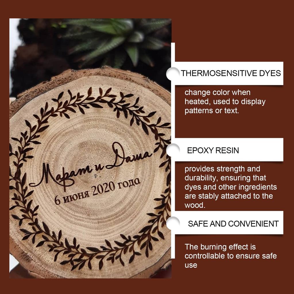 Pyrography Marker Pen Wood Pyrography Pen Burning Effect Pen Wood Marker Art Marker Pyrography Pen  Pen 1.5ml