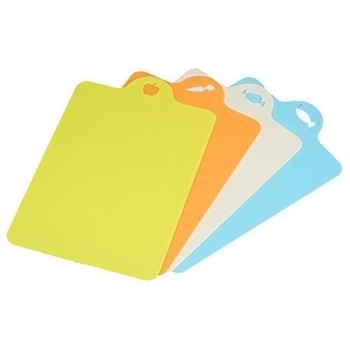 Inomata Chemical Cutting Board, Mini Sheets for Different Ingredients, Set of 4, Approx. 19 X 29.2 Cm X 1 Mm Thick, 0079