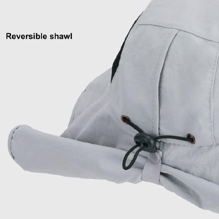 For Camping and Hiking Solar Fisherman Hat Waterproof Breathable Nylon Adjustable Size Portable Design Comfort