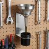 2Pack Wall Mounted Oil Funnel Holder Funnel Bracket Organizers Aluminum Construction For Workshop Use