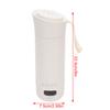 Travel Electric Kettle Double Layer Anti Scald 300W Display Screen 304 Stainless Steel 400ml Portable Water Heater for Camping
