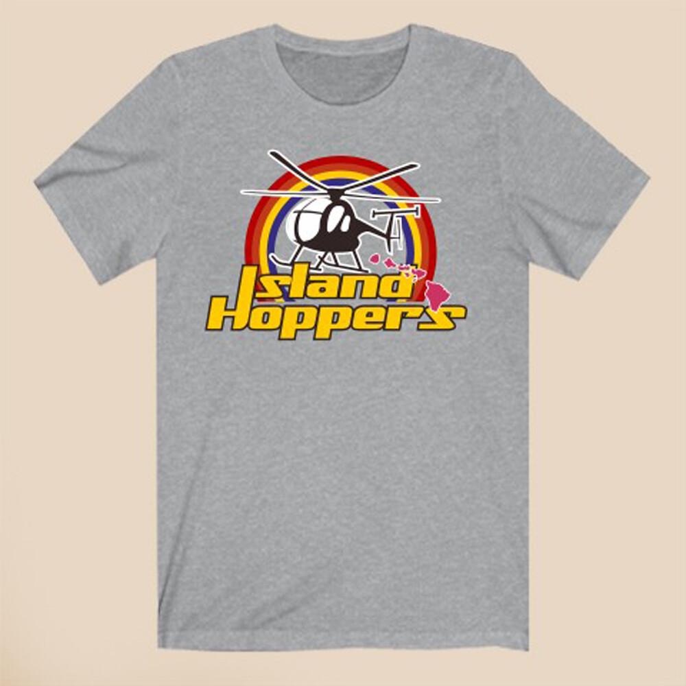 Island Hoppers Magnum PI Helicopter Men s Gray T-Shirt Size S-3XL Unisex T-Shirt XXL