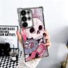 Pink Style Skull Witch Plating Phone Case For Samsung Galaxy S24 S25 FE S26 Edge S23 Ultra S22 S21 Plus S20 Anti-Fall Airabag Co