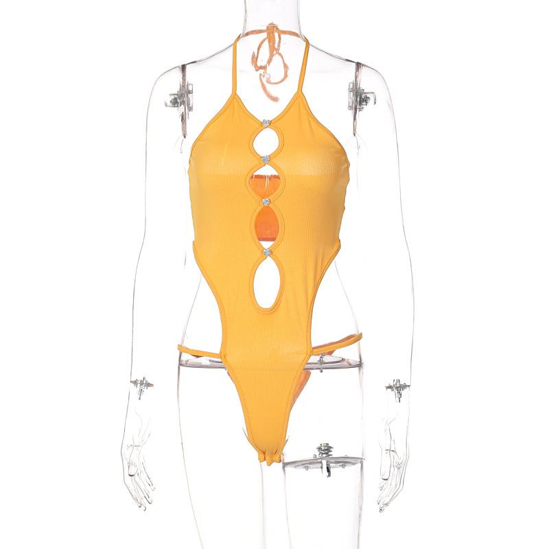 Estetické sexy streetwear kombinéza ženy s vysokým pasem dutý bez rukávů bodycon kombinézy Punk Emo Alternativní oblečení