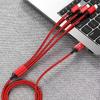 Car Emblem 3in1 Type C Lightning Micro USB Fast Charging Cable for Toyota TRD GR Yaris Corolla Auris Rav4 Land Vios LEVIN Camry Prado