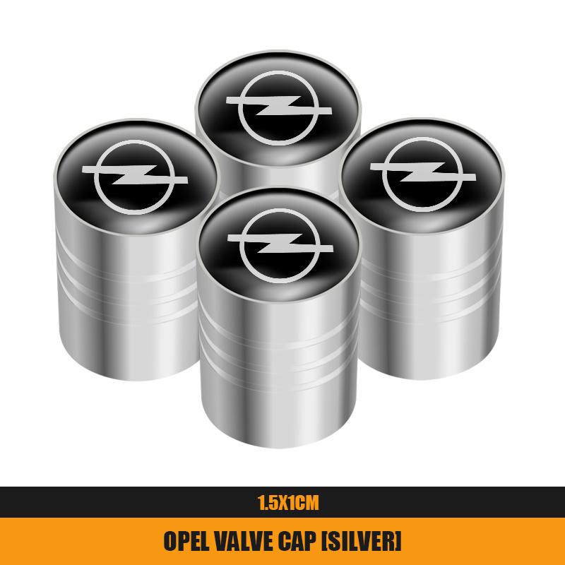 4Pcs Metal Car Wheel Tire Valves Caps Waterproof Dustproof Cover For Opel Astra GTC Insignia Antara Meriva Zafira Vectra Mokka