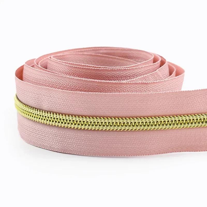 2/3/5/8/10M 5# Nylon Coil Zippers For Bag Clothes DIY Plastic Zipper Tape By The Meter Decorative Zips Repair Sewing Accessories