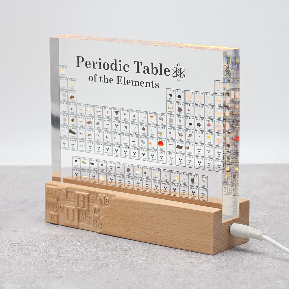 Acrylic Real Elements Periodic Table Figurines