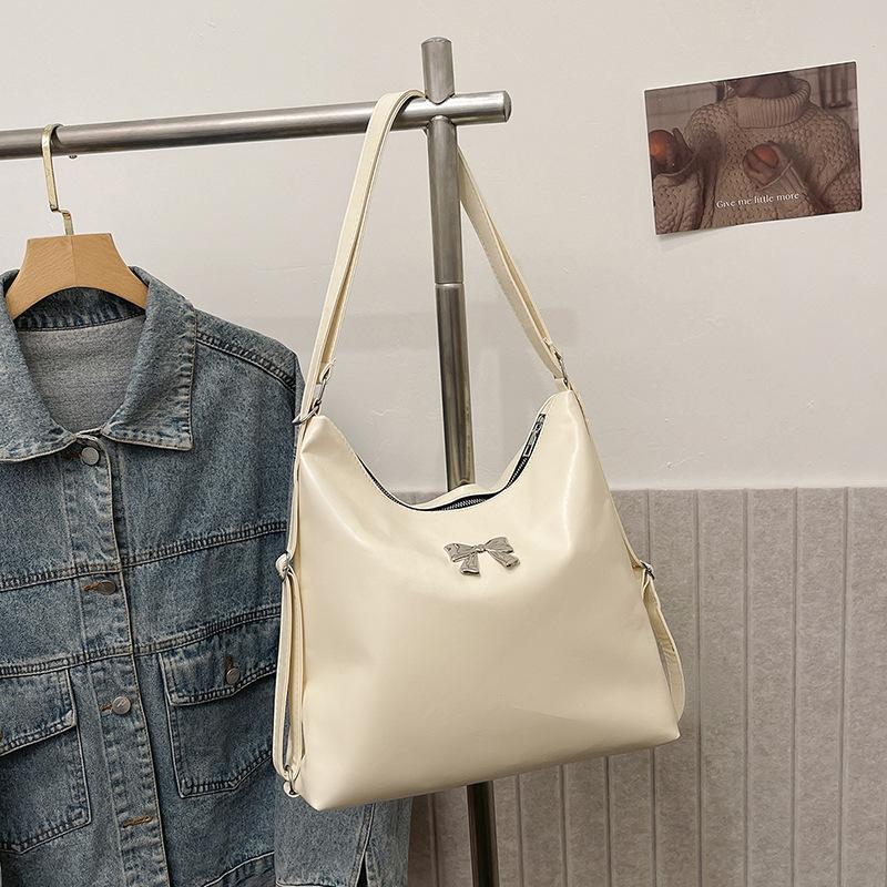 Large Capacity Commuter Tote Bag Women's Dual-purpose New Casual Backpack Butterfly Clean Retro Portable Shoulder Bag
