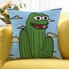 Sad P-Pepe The Frog World Various Sizes Square Pillow Case For Car Home Bedchamber Decor