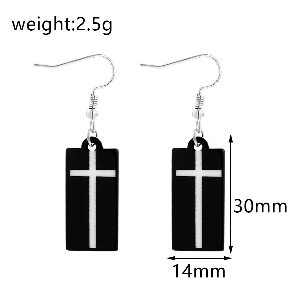 Anime Acrylic Pendant Dangle Earrings Cosplay Props for Women Men Jewelry Accessories