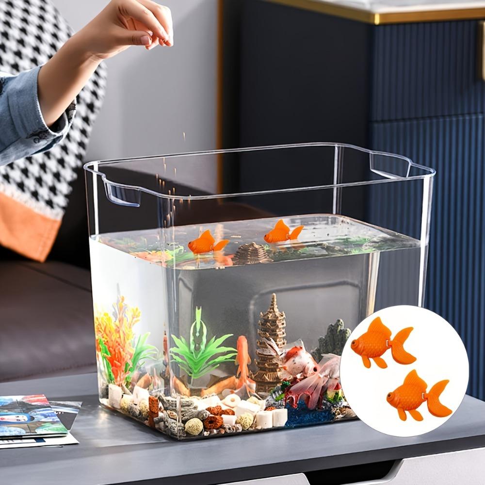1pcs [Never Feed] Simulated Floating Goldfish Self-swimming Aquarium Decoration