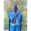 Used B70 Rags, Stole, Old Cloth, Remake, Indigo Dye, Stripe, Patchwork, Sewing Together, Sashiko