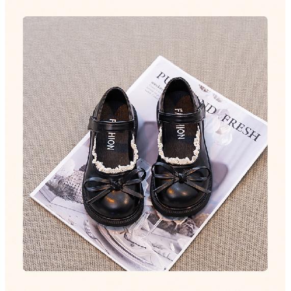 Girls' Leather Shoes Spring and Autumn New British Style Children's Soft Sole Single Shoes Girls' Lolita Fashion Princess Shoes Trendy