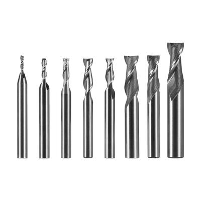 1mm-12mm HSS 2 drážková fréza CNC stopka valcová frézovanie drevoobrábací nástroj fréza frézovací bit pre rezačky dreva