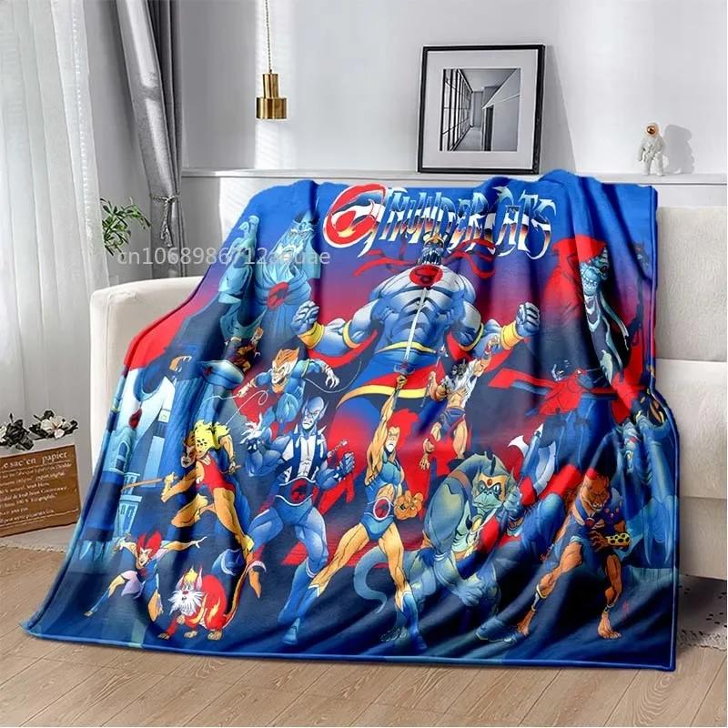 Thundercats Flannel Blanket Cartoon Soft Cover Lightweight Warm Plush Children Gifts All Season Throw Bed Sofa Chair Blanket