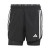 Mens Own The Run 3 Stripes 2 In 1 Running Shorts