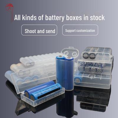 Waterproof, Moisture-Proof, Drop-Proof PP Plastic Battery Storage Box for No. 5, No. 7, 18650 Batteries.