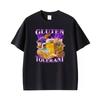 Gluten Verträglich Silly Lustig Retro Grafik T-Shirt Unisex Unisex Sommer Harajuku Mode T-Shirts Lässig 100% Baumwolle Übergroßes T-Shirt