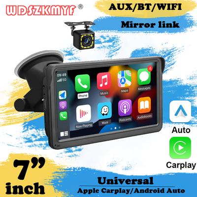 Car Radio Wireless CarPlay Android Auto Multimedia Video Player 7inch Portable Touch Screen With USB AUX For Rear View Camera