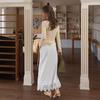 Simpeulleteulo Sr_Lace White Pleat Skirt