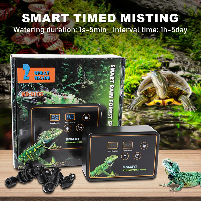 Regenwald Terrarium Zeitschaltuhr Sprühsystem Zerstäubungsset Klettertier Schildkrötenbox Intelligentes Sprühen Hohe Qualität Geräuscharm