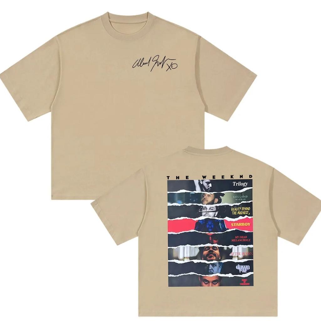 Rapper The Weeknd Hurry Up Tomorrow XO Album Graphic TShirt Hip Hop Vintage Cotton Short Sleeve Streetwear TShirts YK