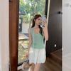Summer New Fashion U-neck Sling Vest Women's Seaside Wear Slim Fit Inner Temperament Sleeveless Top