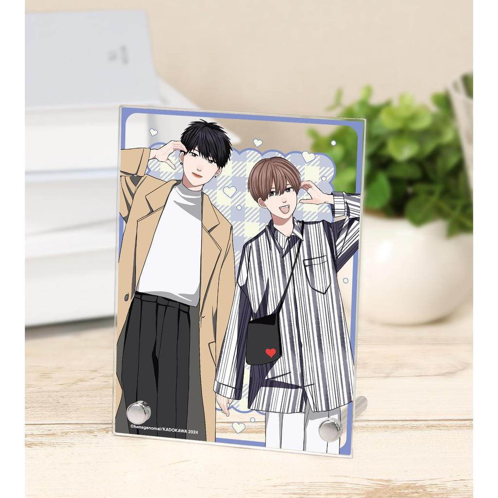 and and by Mai featuring Ken Kakimoto and Yuya Tanaka in a print sticker style A6 acrylic panel "Takayoshi-kun Amagi-kun" "My Brother's Friend"